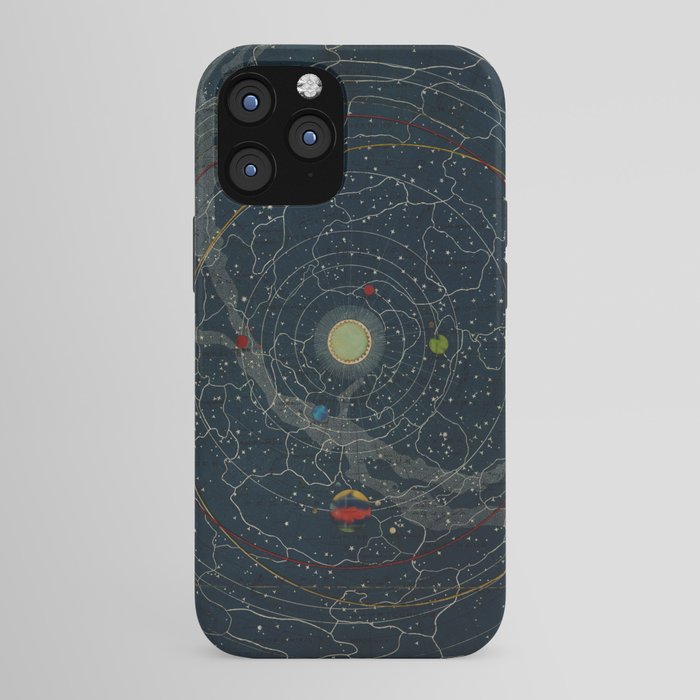 "Planetary System, Eclipse of the Sun, the Moon, the Zodiacal Light, Meteoric Shower" by Levi Walter Yaggi, 1887 iPhone Case