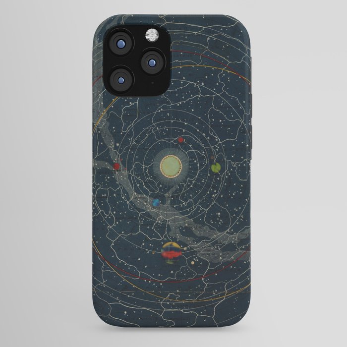 "Planetary System, Eclipse of the Sun, the Moon, the Zodiacal Light, Meteoric Shower" by Levi Walter Yaggi, 1887 iPhone Case