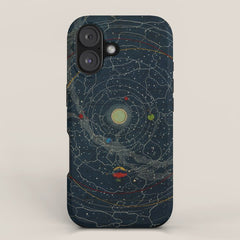 "Planetary System, Eclipse of the Sun, the Moon, the Zodiacal Light, Meteoric Shower" by Levi Walter Yaggi, 1887 iPhone Case
