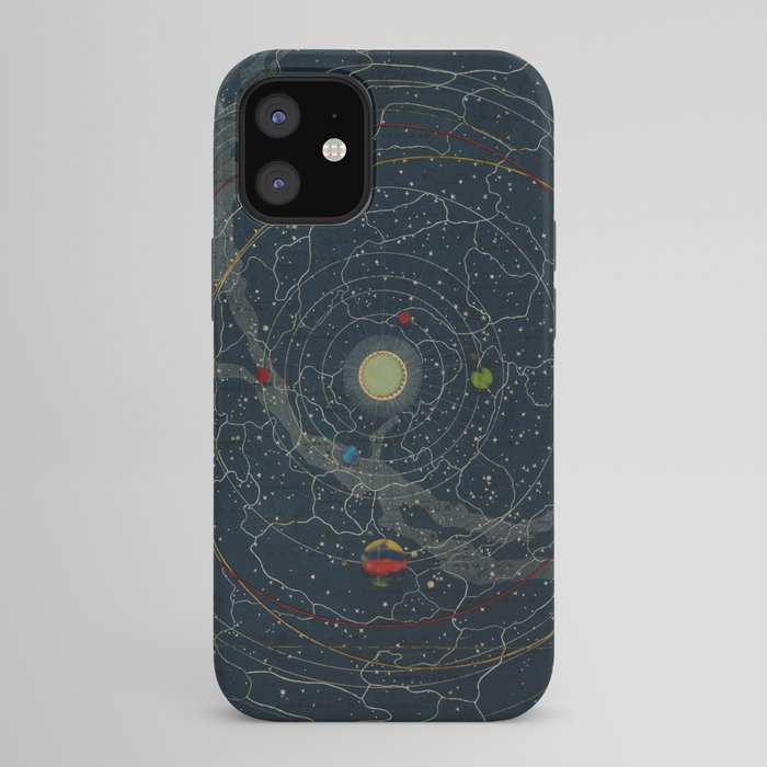 "Planetary System, Eclipse of the Sun, the Moon, the Zodiacal Light, Meteoric Shower" by Levi Walter Yaggi, 1887 iPhone Case