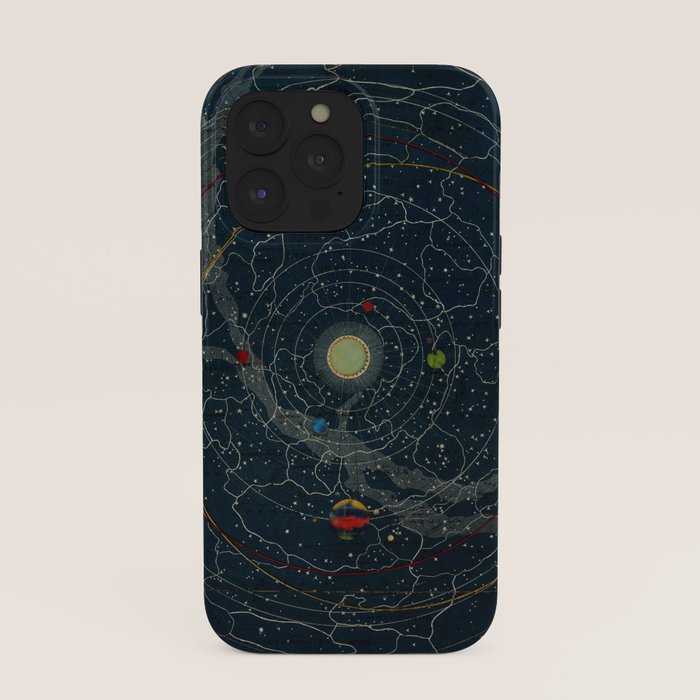 "Planetary System, Eclipse of the Sun, the Moon, the Zodiacal Light, Meteoric Shower" by Levi Walter Yaggi, 1887 iPhone Case