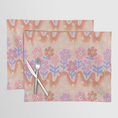 70s Retro Floral vibe Placemat