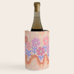 70s Retro Floral vibe Wine Chiller
