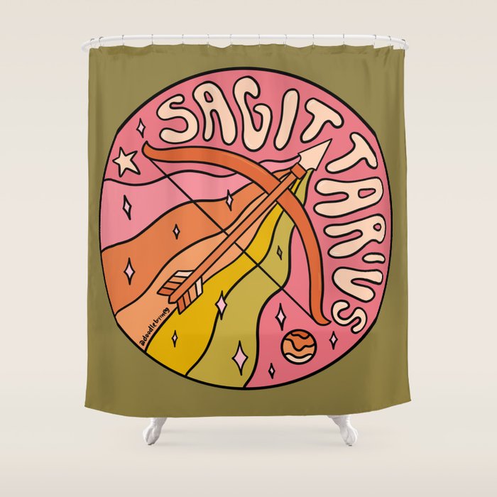 2020 Sagittarius Shower Curtain