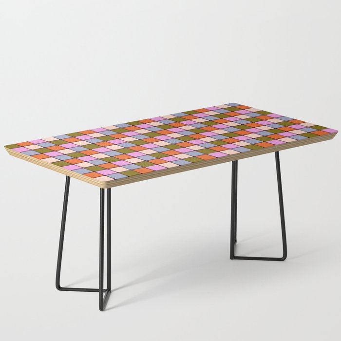 1970s Disco Dancefloor Checkerboard Pattern Coffee Table