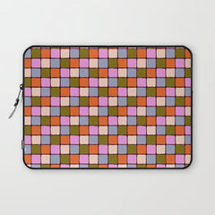 1970s Disco Dancefloor Checkerboard Pattern Laptop Sleeve