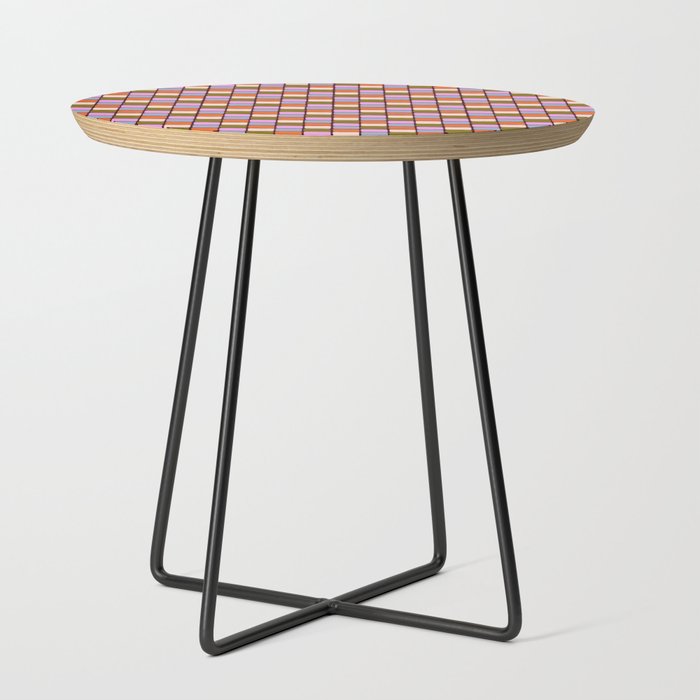 1970s Disco Dancefloor Checkerboard Pattern Side Table