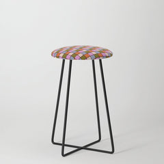 1970s Disco Dancefloor Checkerboard Pattern Stool