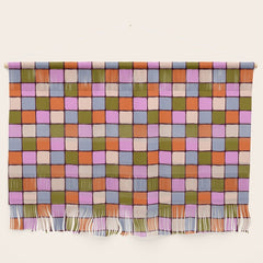 1970s Disco Dancefloor Checkerboard Pattern Wall Hanging