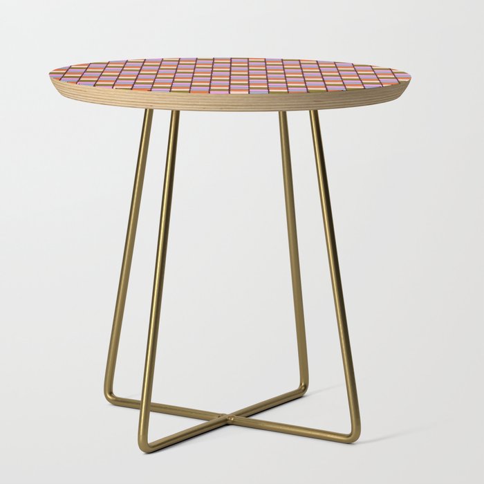 1970s Disco Dancefloor Checkerboard Pattern Side Table
