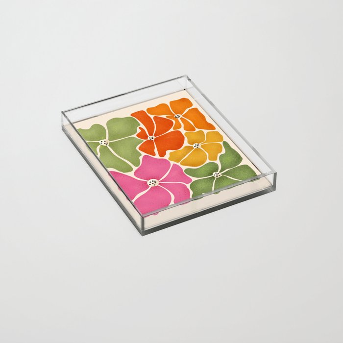 70's Florals Acrylic Tray