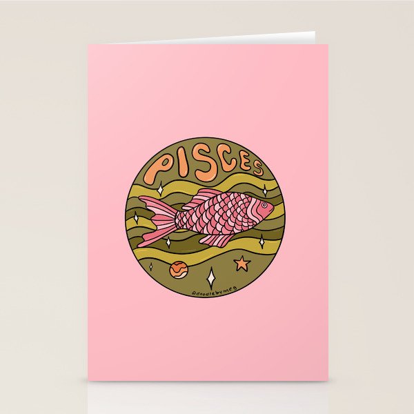 2020 Pisces Stationery Card