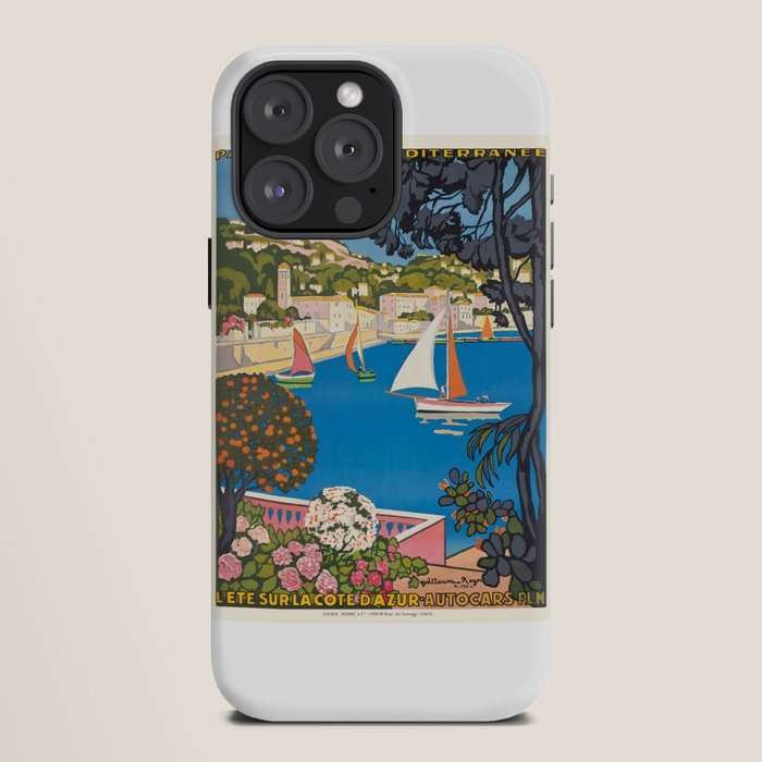 1926 FRANCE Summer On The Cote D'Azur Travel Poster iPhone Case