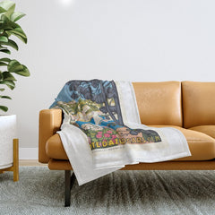 1926 FRANCE Summer On The Cote D'Azur Travel Poster Throw Blanket