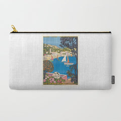 1926 FRANCE Summer On The Cote D'Azur Travel Poster Carry All Pouch