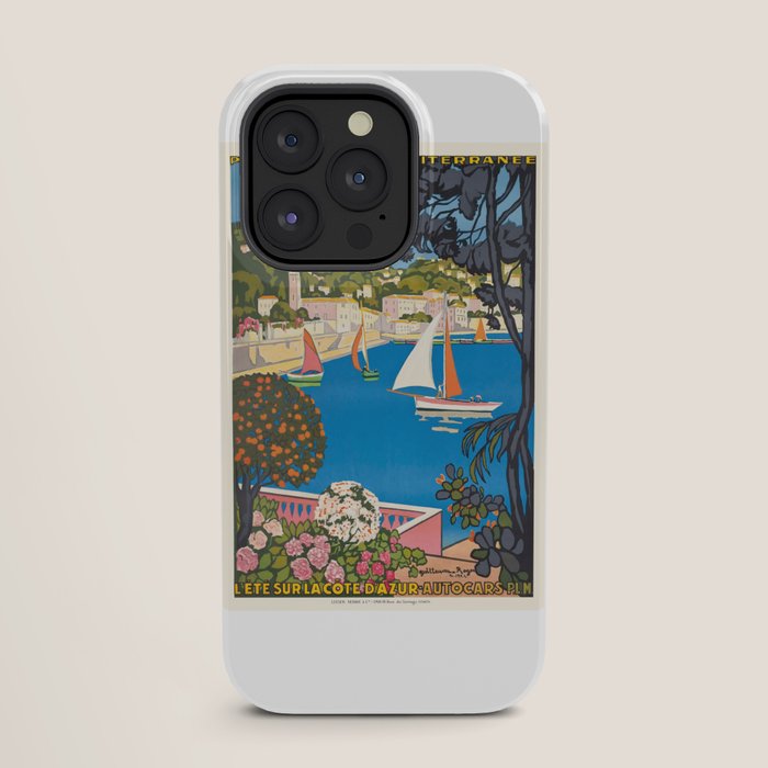 1926 FRANCE Summer On The Cote D'Azur Travel Poster iPhone Case