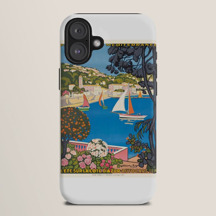 1926 FRANCE Summer On The Cote D'Azur Travel Poster iPhone Case