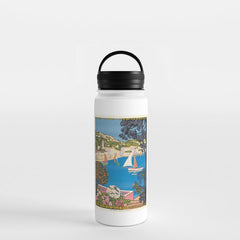 1926 FRANCE Summer On The Cote D'Azur Travel Poster Water Bottle