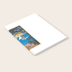 1926 FRANCE Summer On The Cote D'Azur Travel Poster Notebook