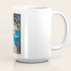 1926 FRANCE Summer On The Cote D'Azur Travel Poster Coffee Mug
