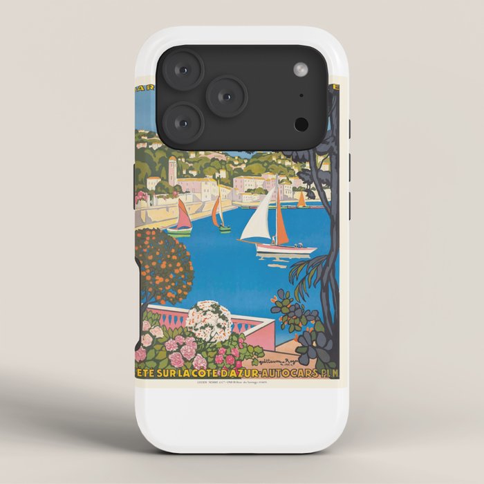 1926 FRANCE Summer On The Cote D'Azur Travel Poster iPhone Case