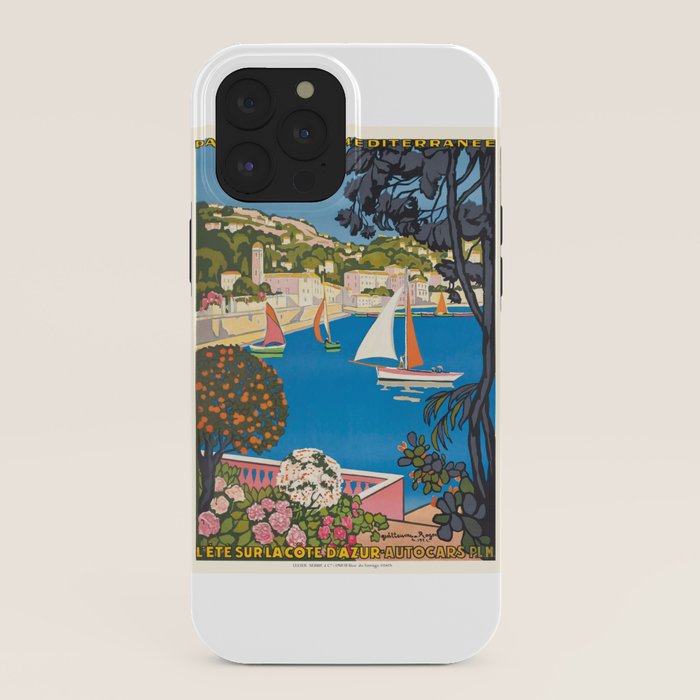 1926 FRANCE Summer On The Cote D'Azur Travel Poster iPhone Case