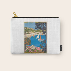 1926 FRANCE Summer On The Cote D'Azur Travel Poster Carry All Pouch