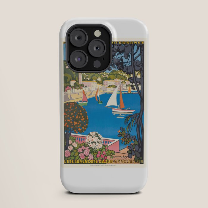 1926 FRANCE Summer On The Cote D'Azur Travel Poster iPhone Case