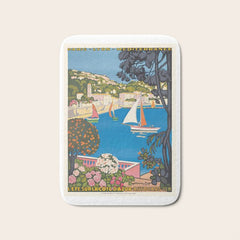 1926 FRANCE Summer On The Cote D'Azur Travel Poster Bath Mat