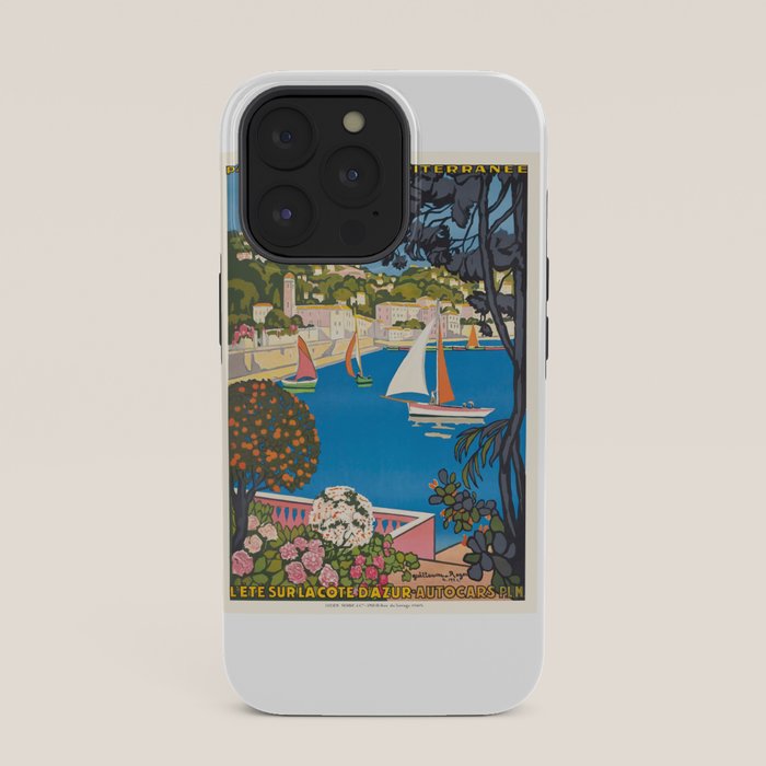 1926 FRANCE Summer On The Cote D'Azur Travel Poster iPhone Case