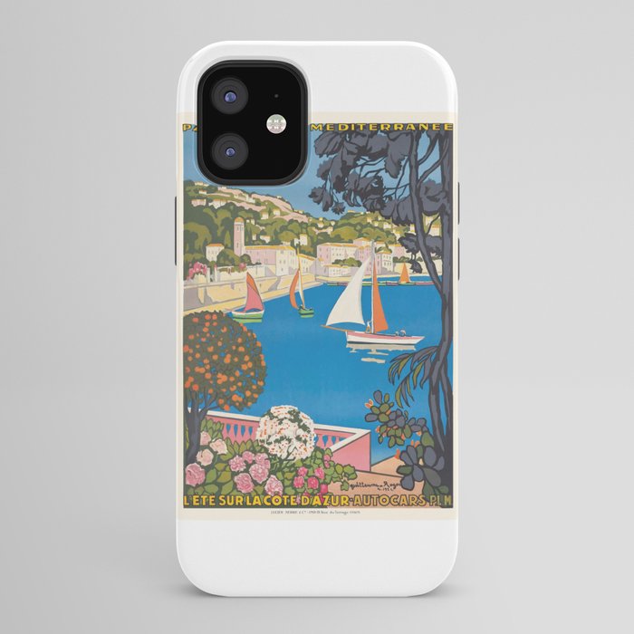 1926 FRANCE Summer On The Cote D'Azur Travel Poster iPhone Case