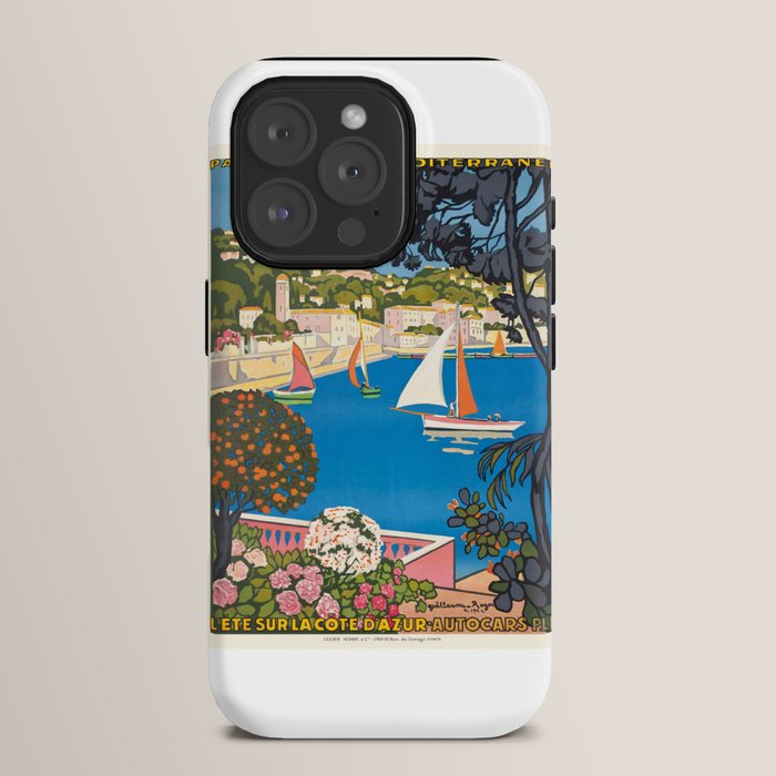 1926 FRANCE Summer On The Cote D'Azur Travel Poster iPhone Case