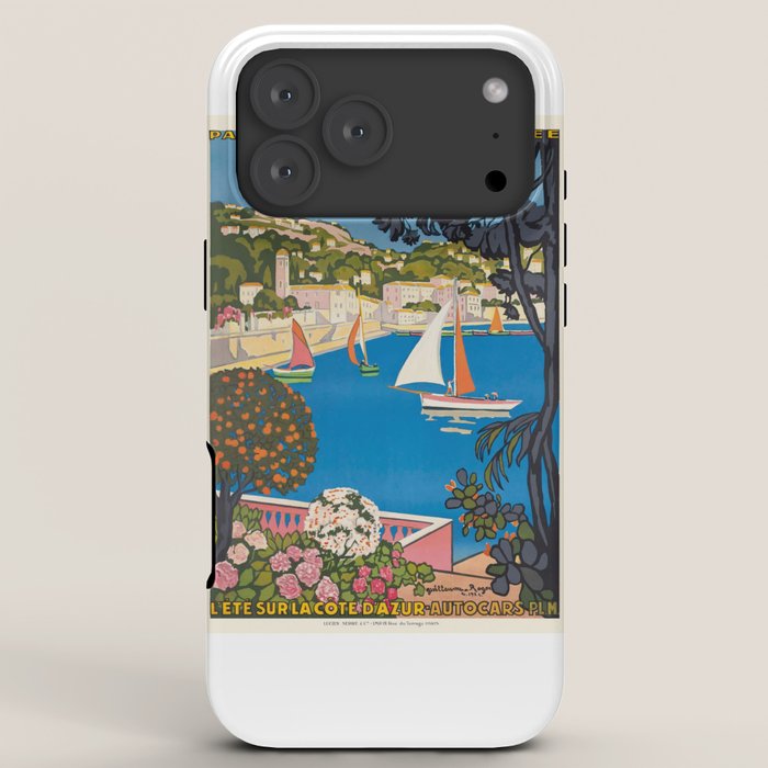1926 FRANCE Summer On The Cote D'Azur Travel Poster iPhone Case