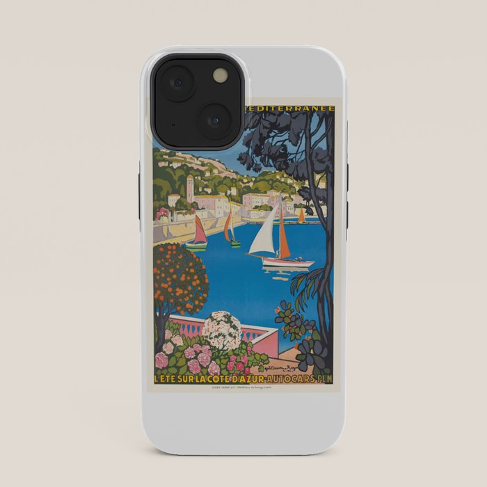 1926 FRANCE Summer On The Cote D'Azur Travel Poster iPhone Case