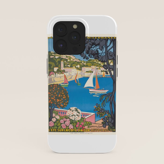 1926 FRANCE Summer On The Cote D'Azur Travel Poster iPhone Case