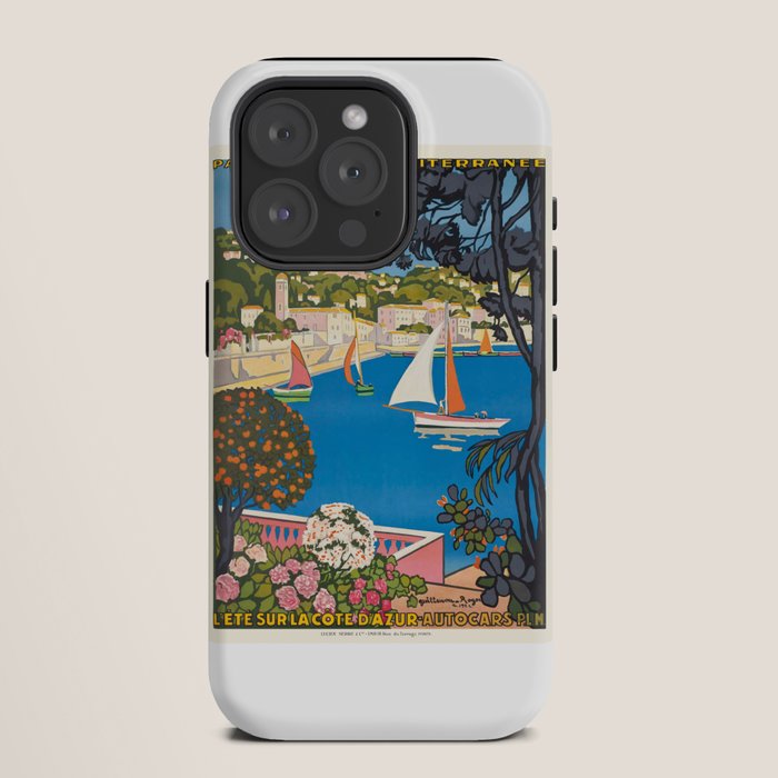 1926 FRANCE Summer On The Cote D'Azur Travel Poster iPhone Case