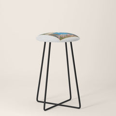 1926 FRANCE Summer On The Cote D'Azur Travel Poster Stool
