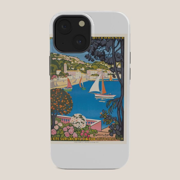 1926 FRANCE Summer On The Cote D'Azur Travel Poster iPhone Case