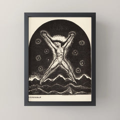 "Superman" by Rockwell Kent (1919) Mini Art Print