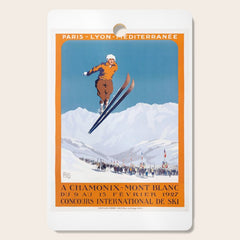 1927 Chamonix - Mont Blanc France Ski Championship Poster Cutting Board