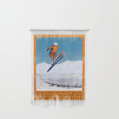 1927 Chamonix - Mont Blanc France Ski Championship Poster Wall Hanging