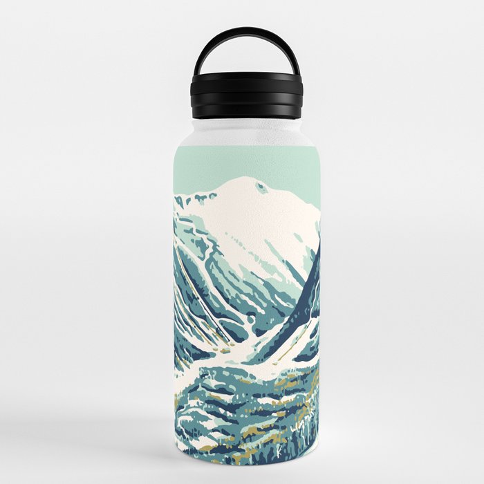 2021 Ski Stowe Vermont Vintage Poster  Water Bottle