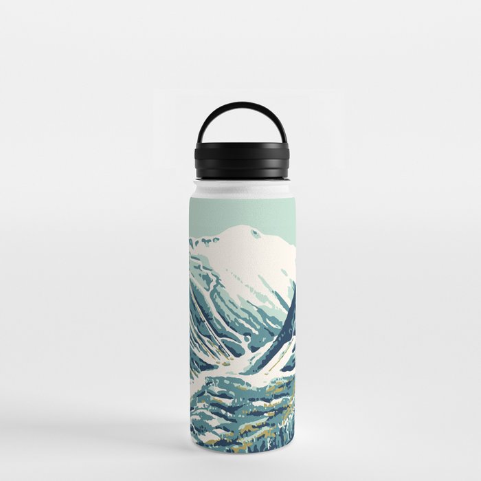 2021 Ski Stowe Vermont Vintage Poster  Water Bottle