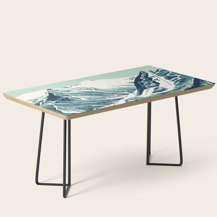 2021 Ski Stowe Vermont Vintage Poster  Coffee Table