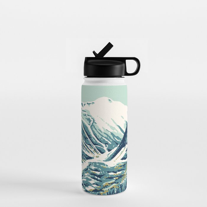 2021 Ski Stowe Vermont Vintage Poster  Water Bottle