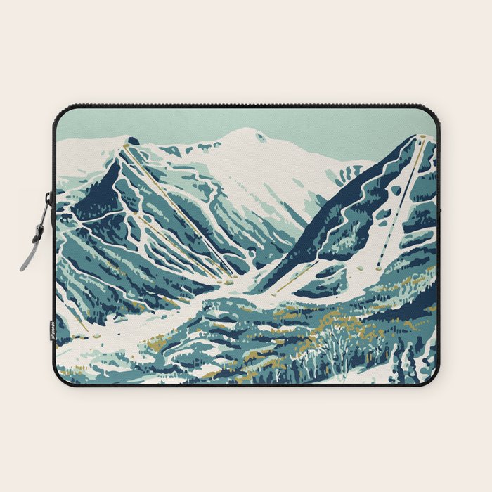 2021 Ski Stowe Vermont Vintage Poster  Laptop Sleeve