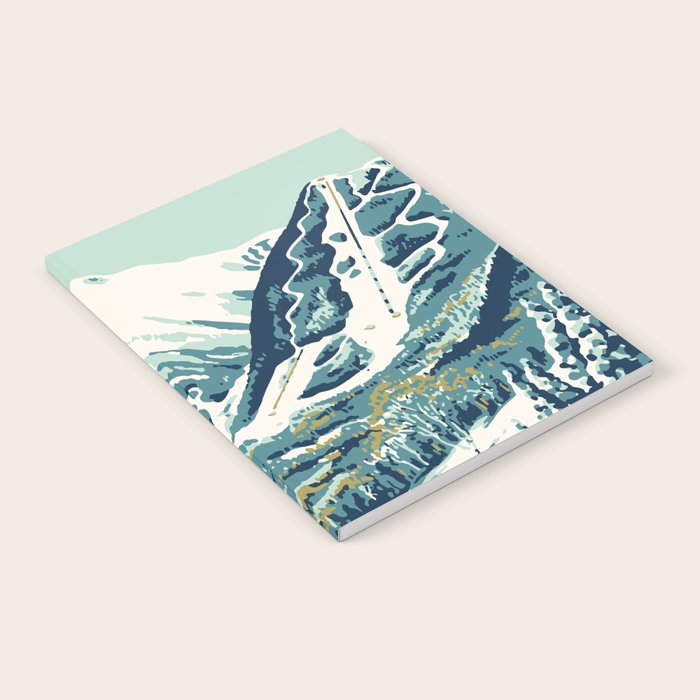 2021 Ski Stowe Vermont Vintage Poster  Notebook