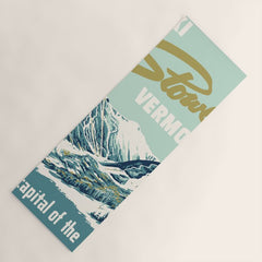 2021 Ski Stowe Vermont Vintage Poster  Yoga Mat