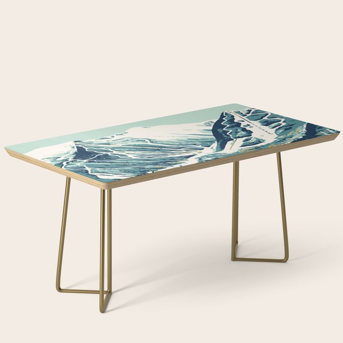2021 Ski Stowe Vermont Vintage Poster  Coffee Table