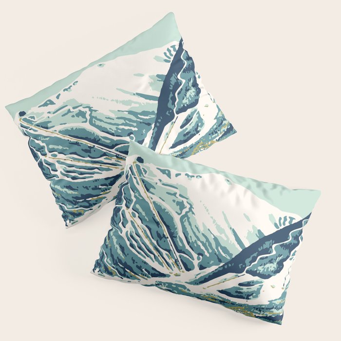 2021 Ski Stowe Vermont Vintage Poster  Pillow Sham